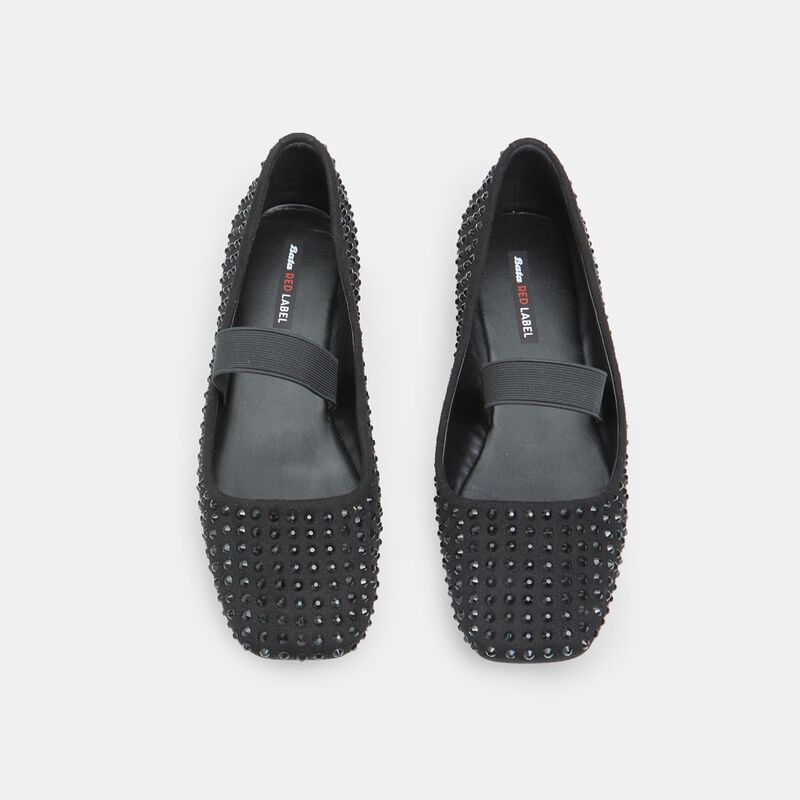 BATA RED LABEL Damskie balerinki typu Mary Jane z kryształkami
