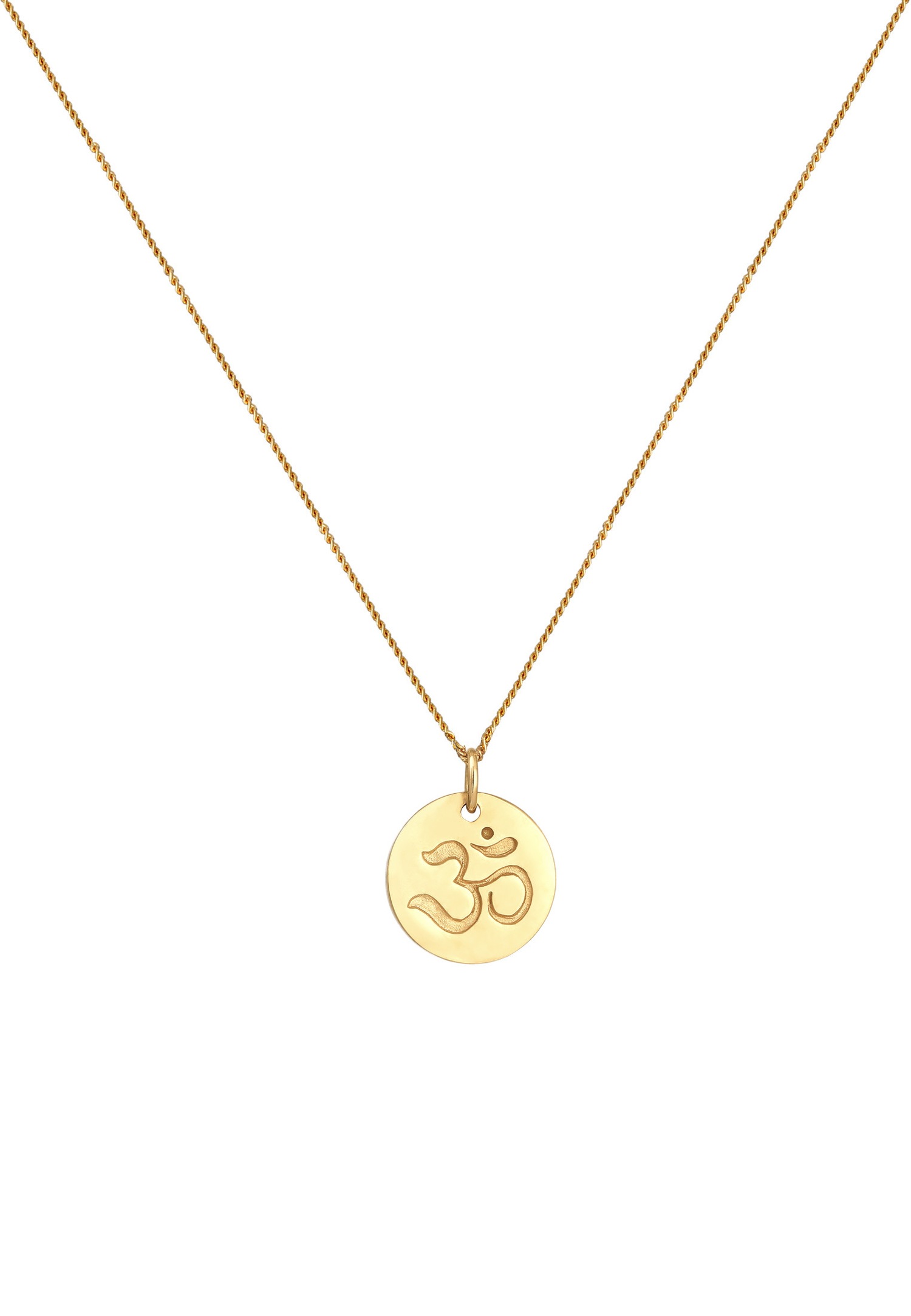 Elli Pendentif femme plaquette symbole mantra en argent massif 925