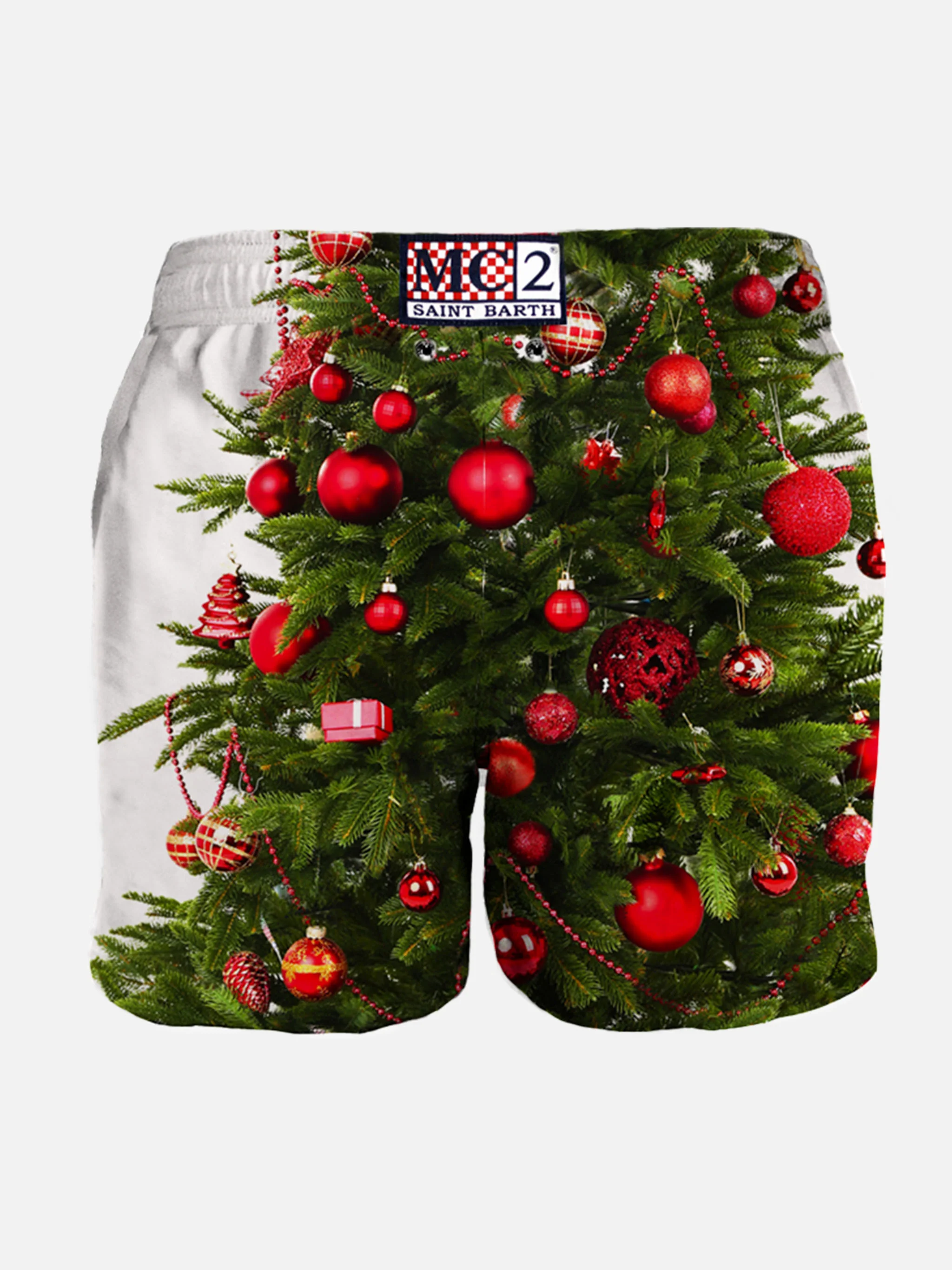 Kerstboom fotoprint badpak