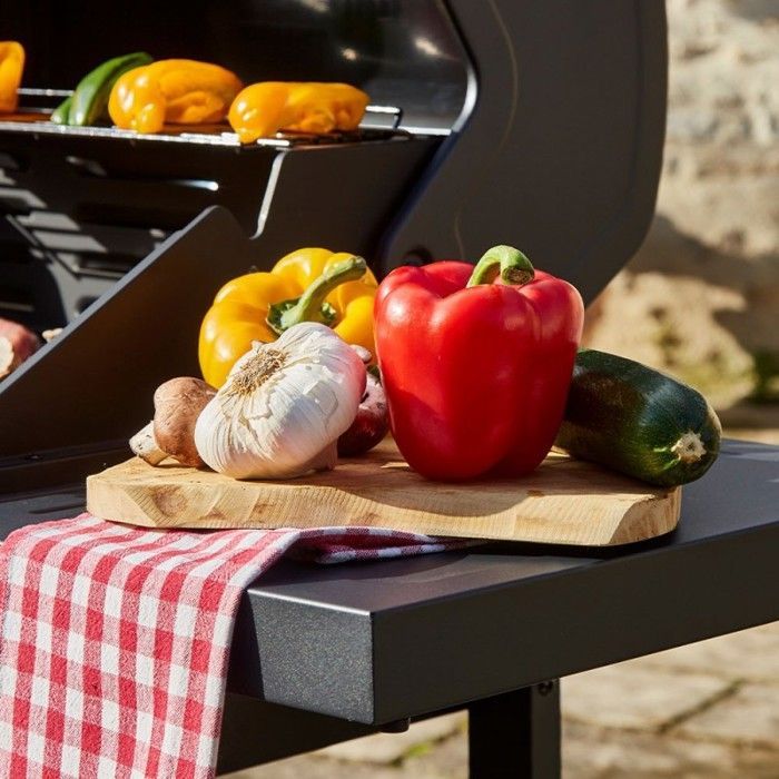 Barbacoa de gas Spring II – BRASERO BY FAVEX – 3 quemadores 9,95 kW – Parrilla y plancha de hierro fundido – EASY CLEAN™ – Sirve hasta 10 personas