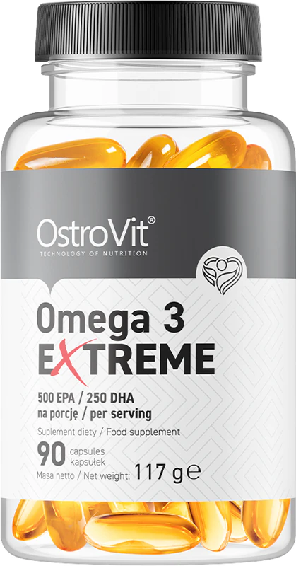 OstroVit Omega 3 Extreme voedingssupplement in zachte capsules voor een goede werking van hart en hersenen