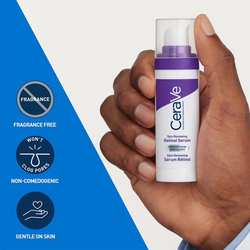 CeraVe Skin Renewing Retinol Serum серум против бора са ретинолом који обнавља заштитну баријеру коже