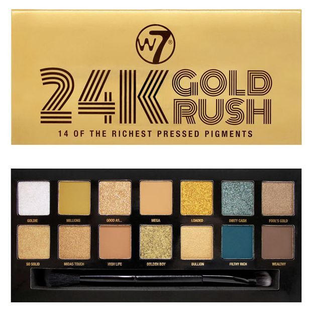 24K Gold Rush paleta Palete sjenila i šminke