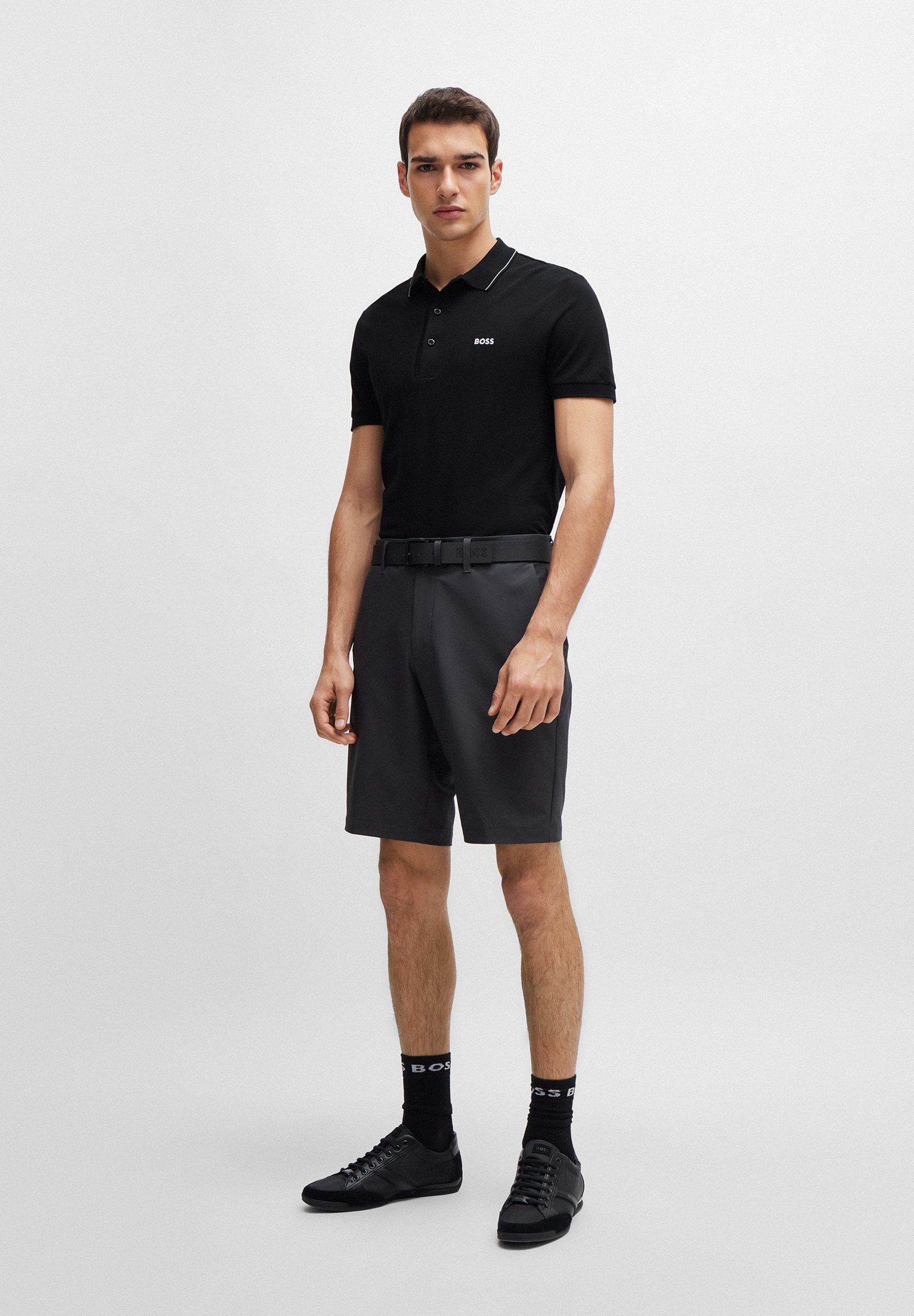 BOSS PAULE - Koszulka polo - czarna