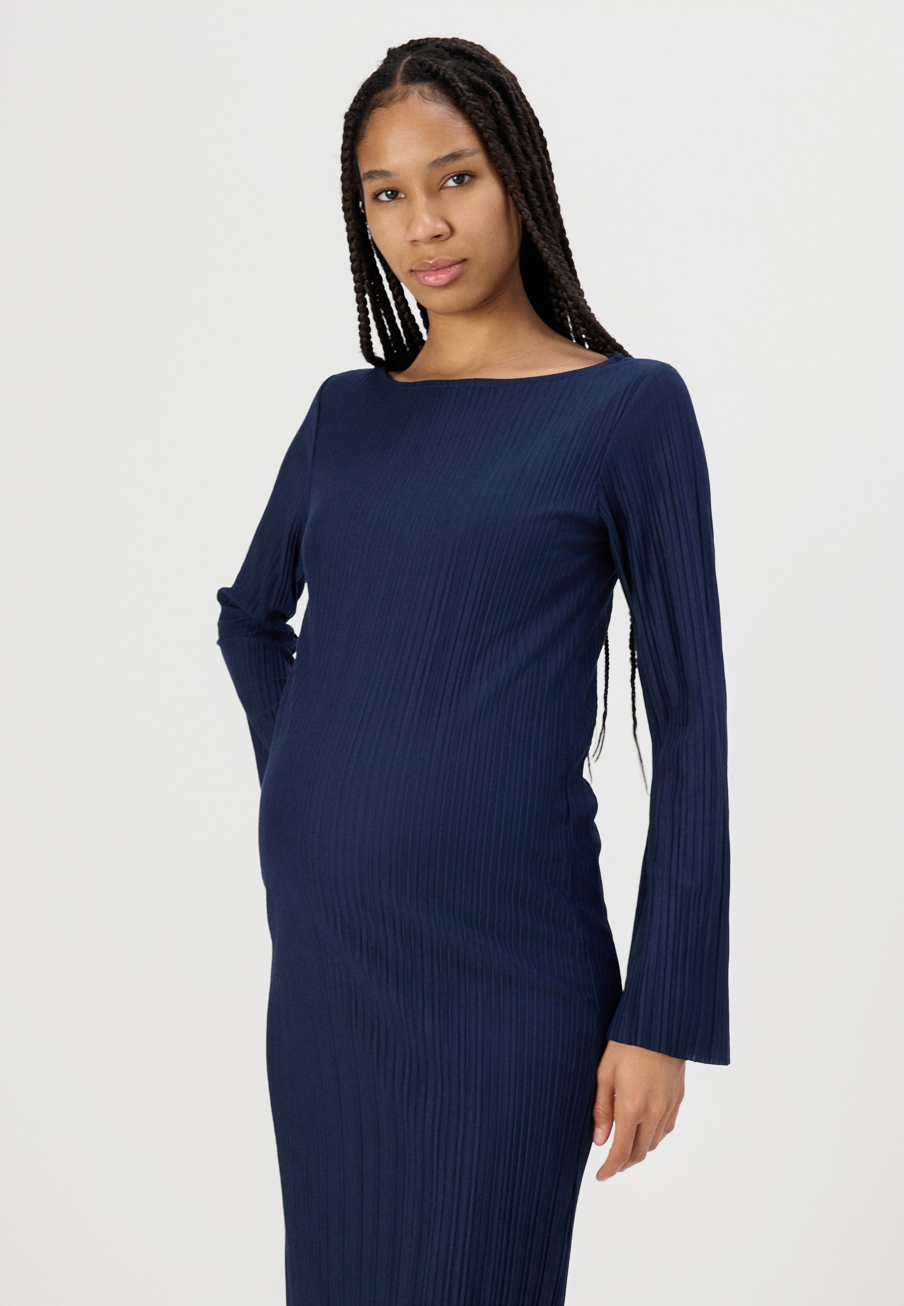 ABITO MIDI MAMALICIOUS MLCALVIA - Abito maglione - blazer blu navy