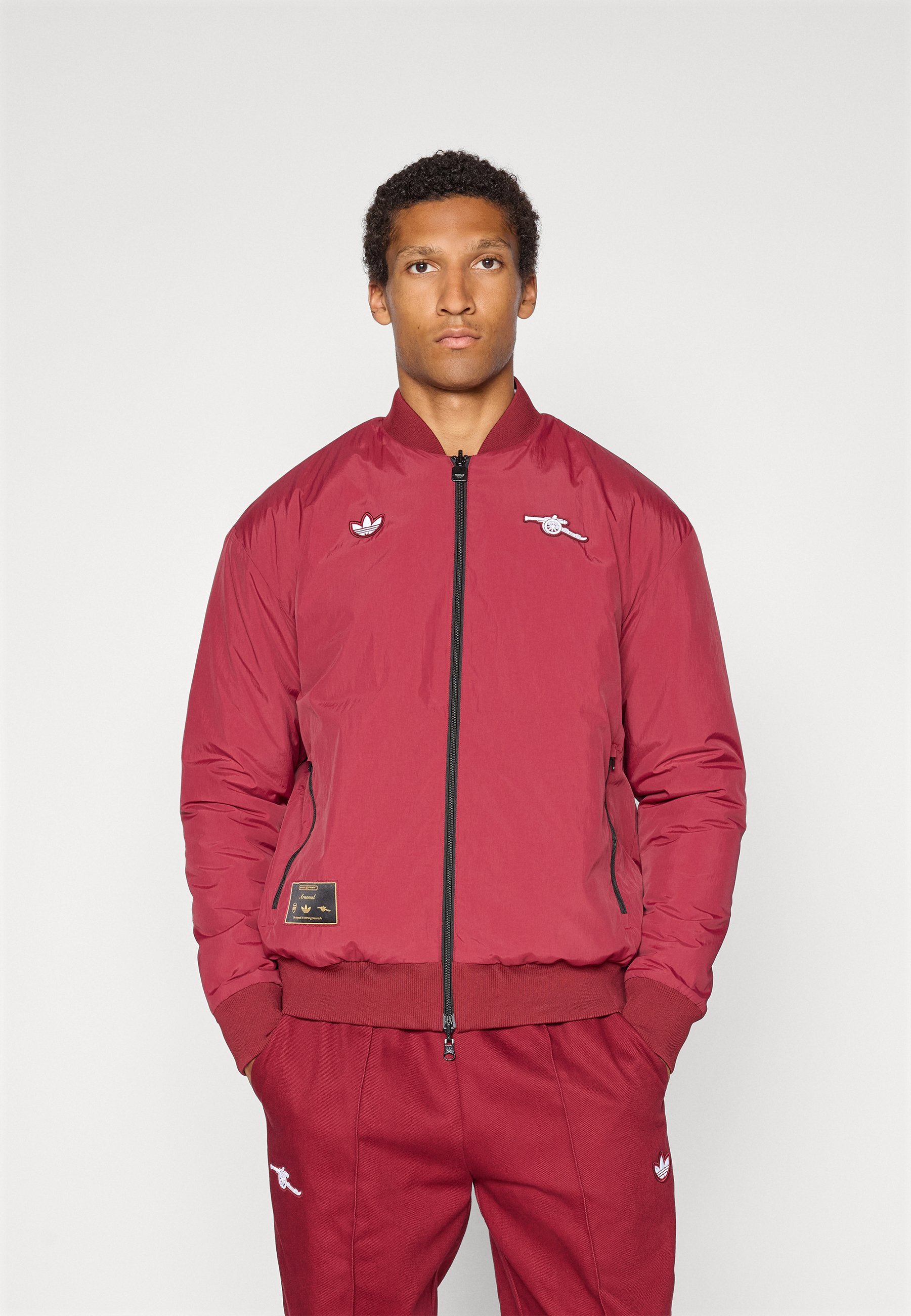 adidas Originals ARSENAL FC ICON DZSEKI - Klubmez - csapat bordó/fekete