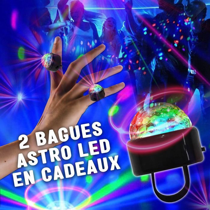 Tour de son Hifi 60W noire avec lecteur CD, Colonne Bluetooth, FM et USB, Télécommande, Jeux de lumières Bagues LED EN CADEAUX