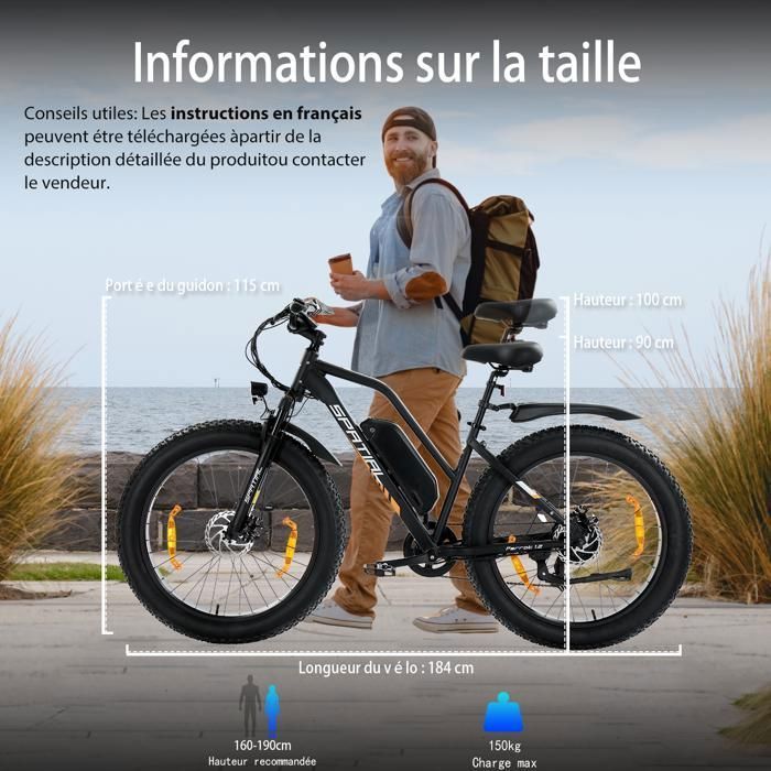 SPATIAL Vélo Électrique 26