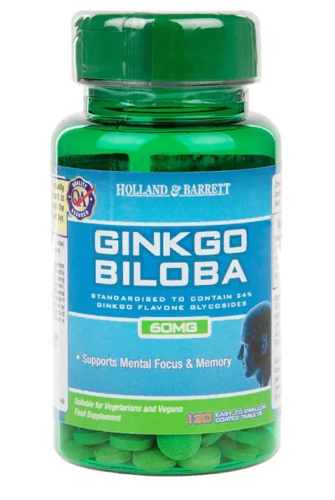 Holland & Barret Ginkgo Biloba 60 mg, Tabletki