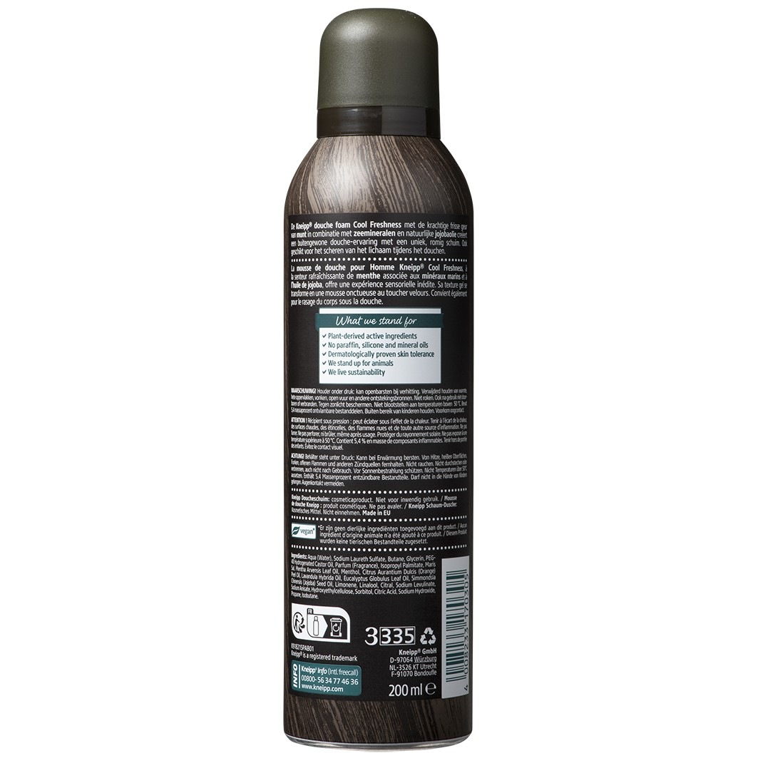 Kneipp Duschschaum Kneipp MEN Duschschaum Cool Freshness 200 ml - 200 ml