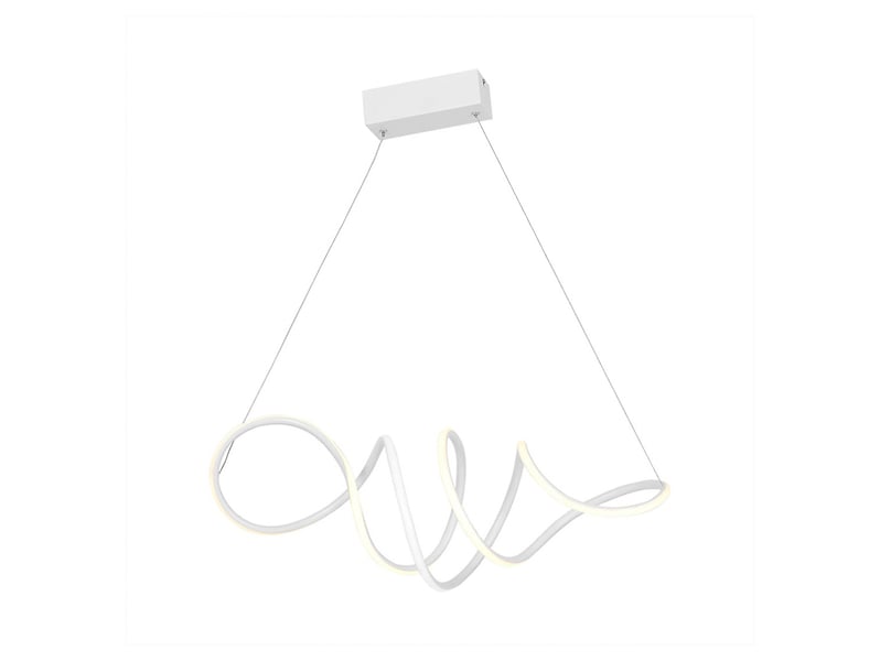 Lampa wisząca Loca LED metalowa biala