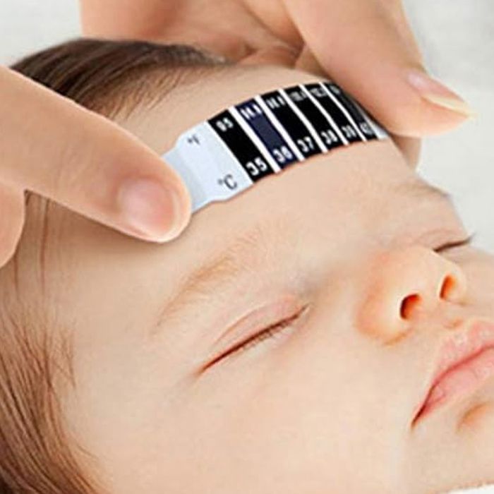 20 tiras reutilizables para medir la fiebre en la frente, medición de temperatura rápida y precisa, para uso en adultos y bebés.