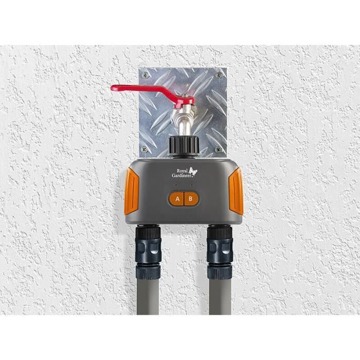 Irrigatietimer - Royal Gardener - BWC-600.bt - Dubbele klep - Bluetooth 5.0 - ELESION-app