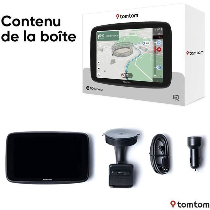 TomTom GO Superior 7 - GPS para coche - Pantalla de 7 pulgadas - TomTom Traffic - Incluye 2 años de servicios Premium - Mapa mundial