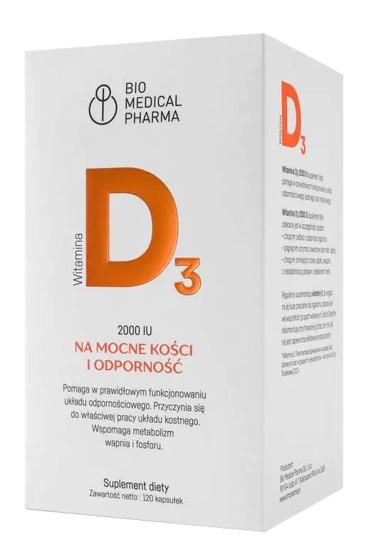 Bio Medical Pharma Witamina D3 2000 IU Kapsułki
