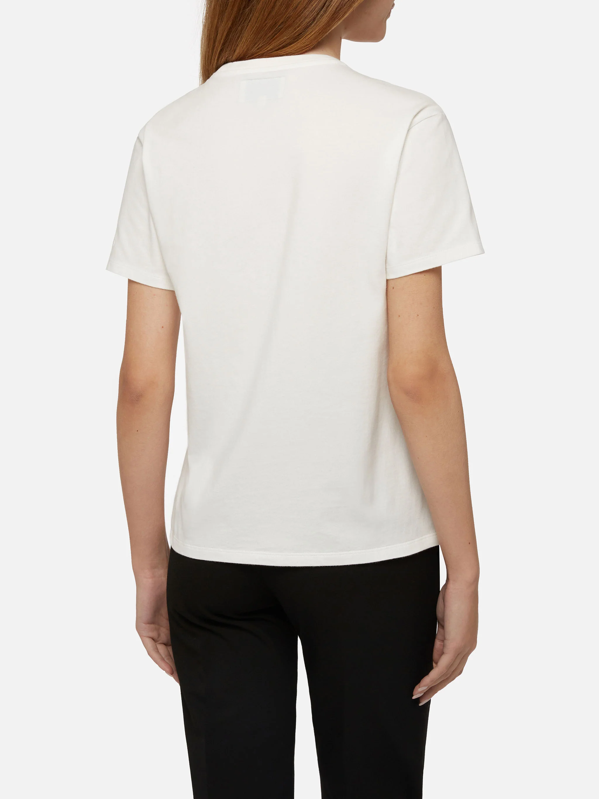 T-shirt invernale in cotone Emilie con ricamo Ci beviamo al cenone | E