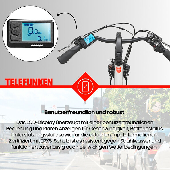 Městské elektrokolo RC825, bílé