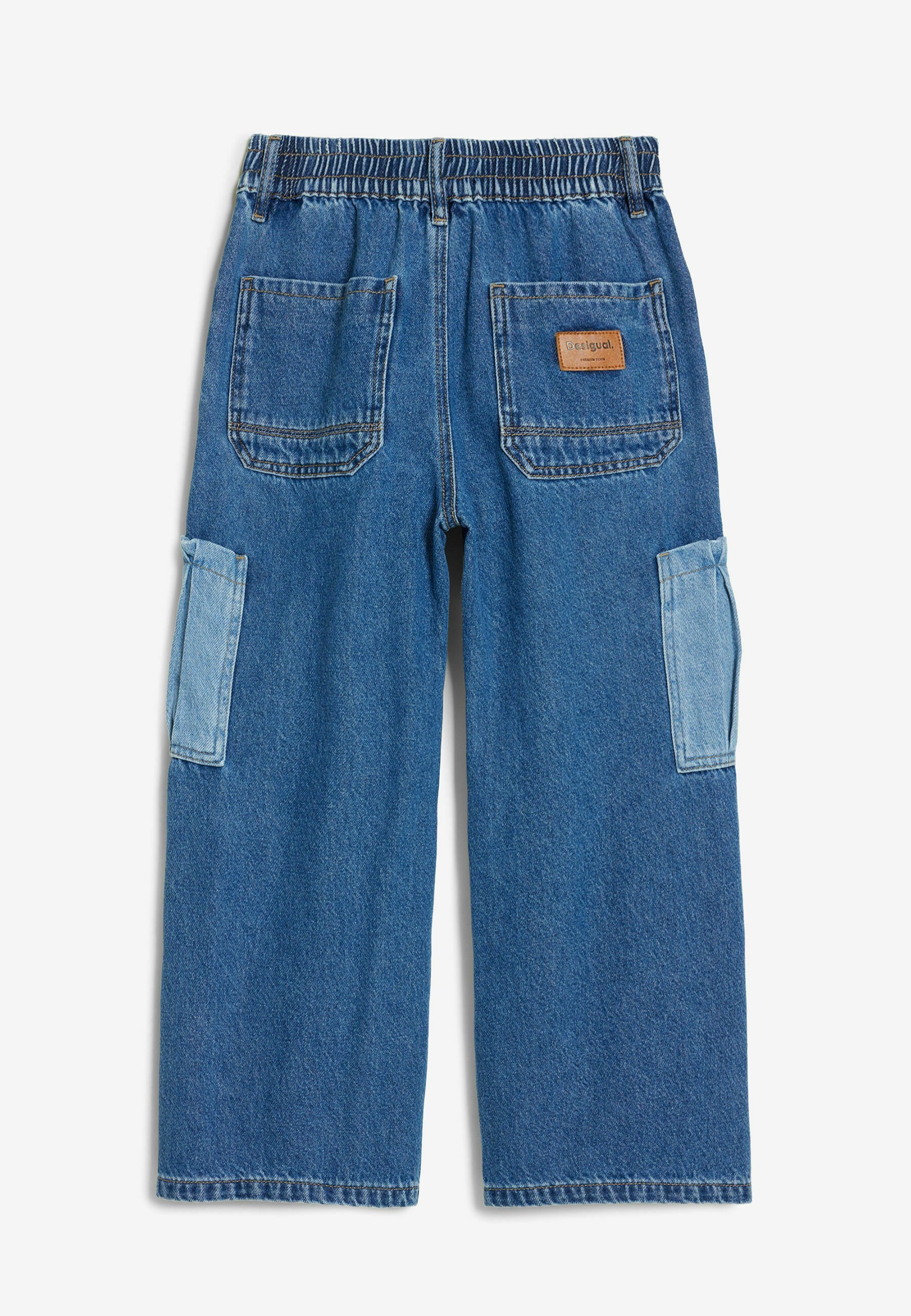 Jean Desigual UTILITY - Coupe décontractée - bleu