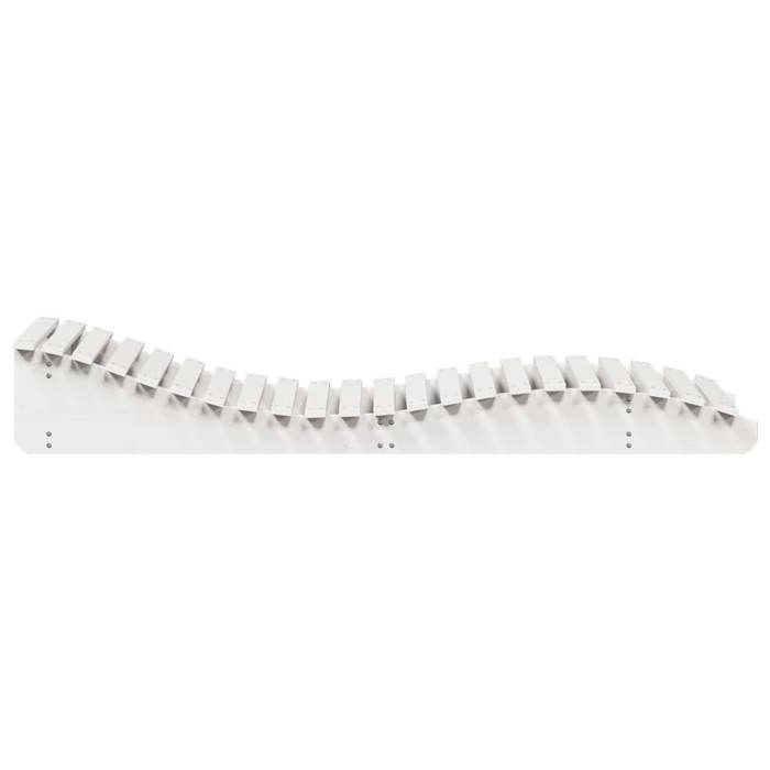 Tumbona vidaXL, tumbona para patio, cama de día para jardín, cama de día para piscina, terraza, balcón, moderna, madera blanca 832585