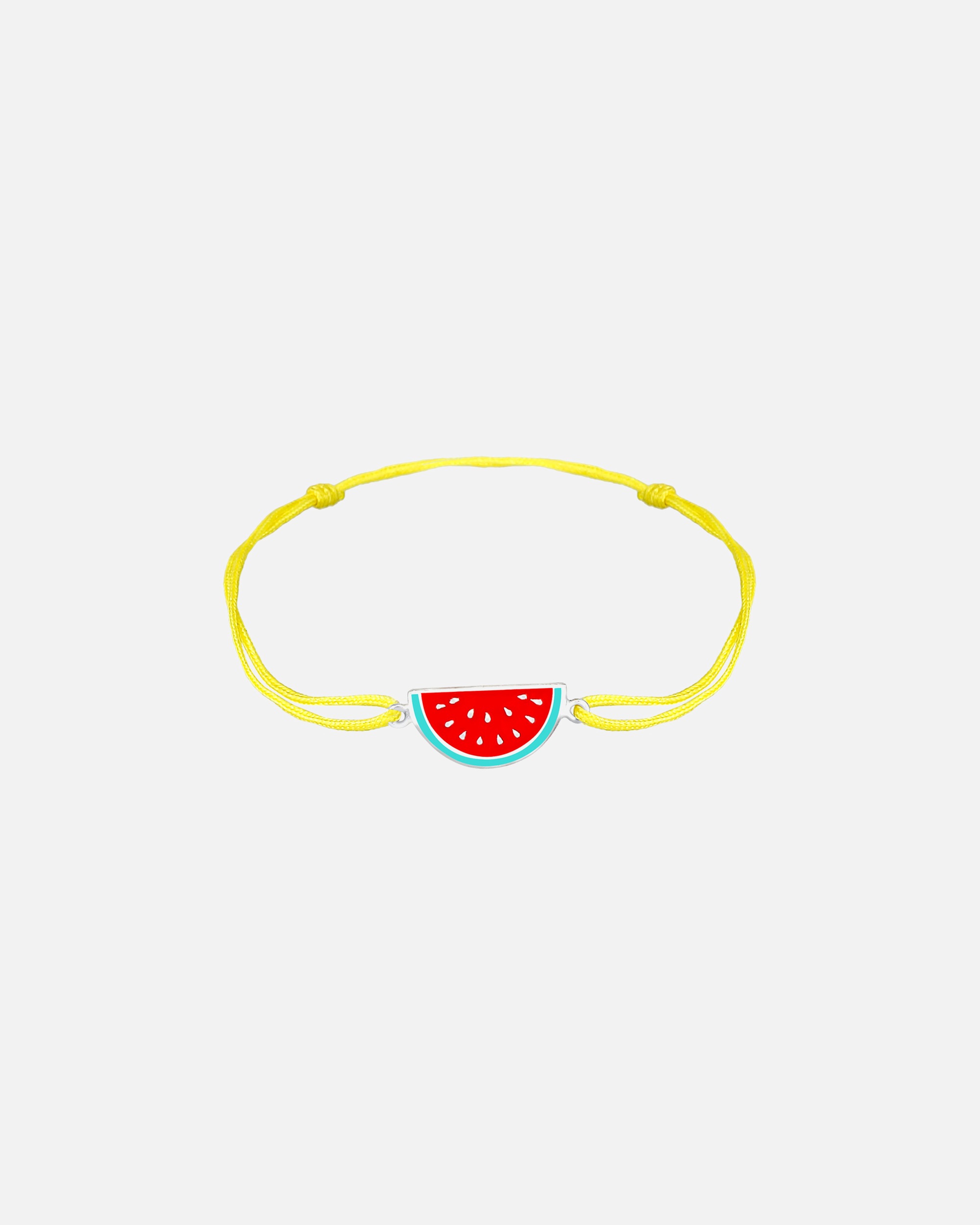 Elli Enfants Melon coloré Nylon rose ajustable en argent sterling 925 plaqué or