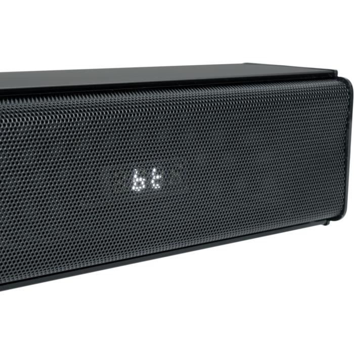 Barra de sonido THOMSON - Negra - Bluetooth 5.3, 120 W, entrada de TV ARC/CEC, USB, ecualizador, control remoto, fuente de alimentación de 230 V