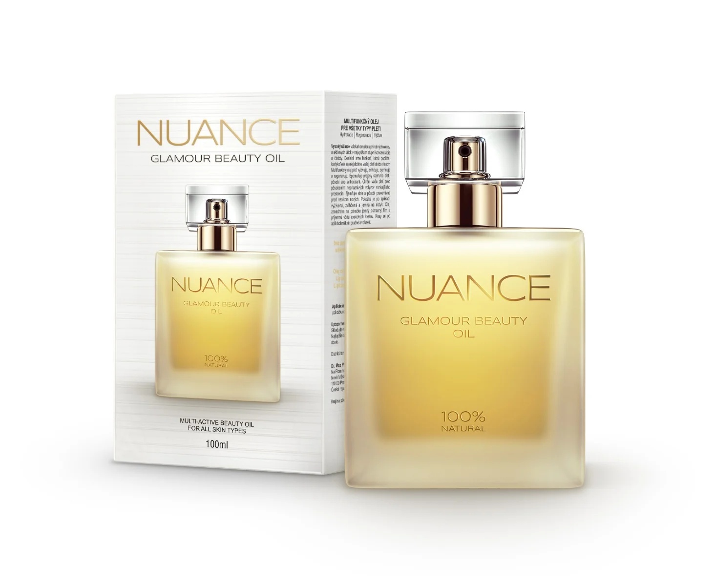 Huile corporelle Nuance Magical Glamour 100 ml, huile multifonctionnelle