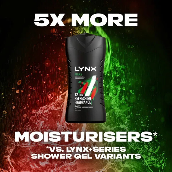 Bagnoschiuma Lynx Africa 225ml | Uomo | Superdrug