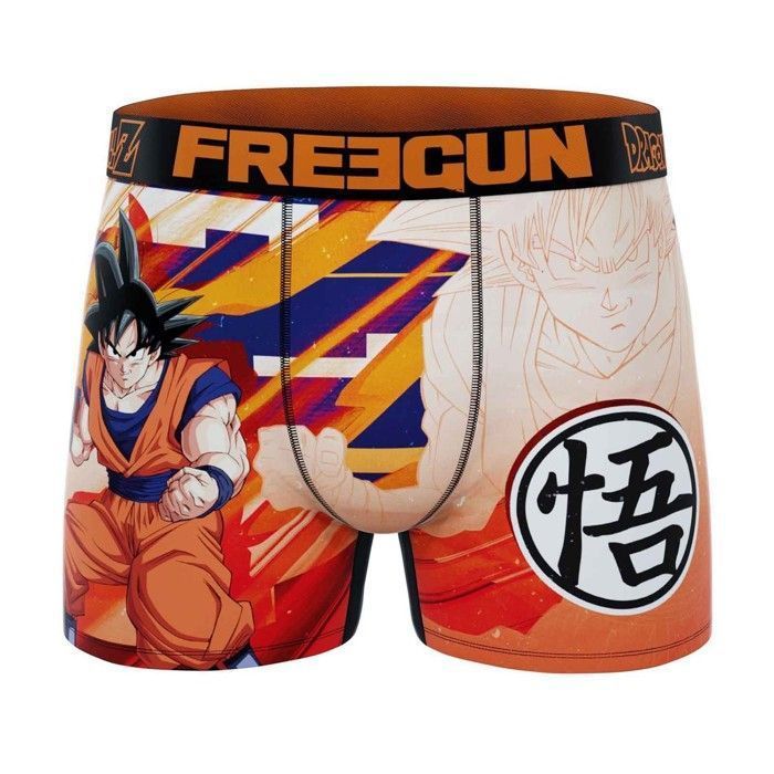 Freegun - Men's Microfiber Boxer Shorts Dragon Ball Z 'San Goku' - XXL - Orange