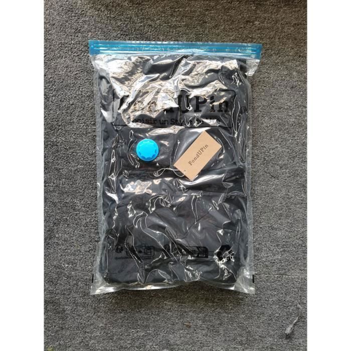 Chaqueta acolchada para hombre, sin mangas, con capucha desmontable, ideal para otoño/invierno, con cremallera y cuello alto - Negra