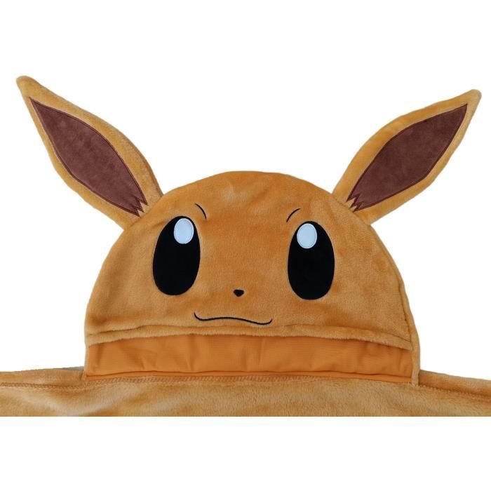 Manta polar con capucha 3D - POKÉMON - Eevee - 120 x 150 cm
