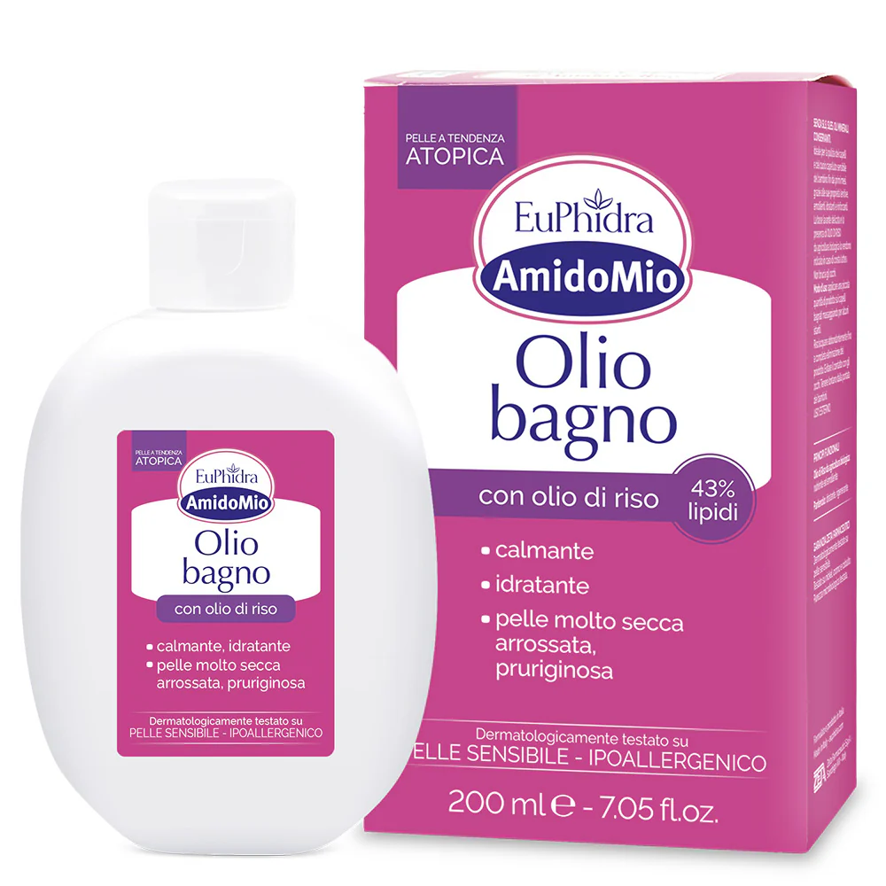 Amido Mio Olio Bagno - Olio Bagno, Bagno e Doccia, Trattamento Bebè, Prodotti per Bambini