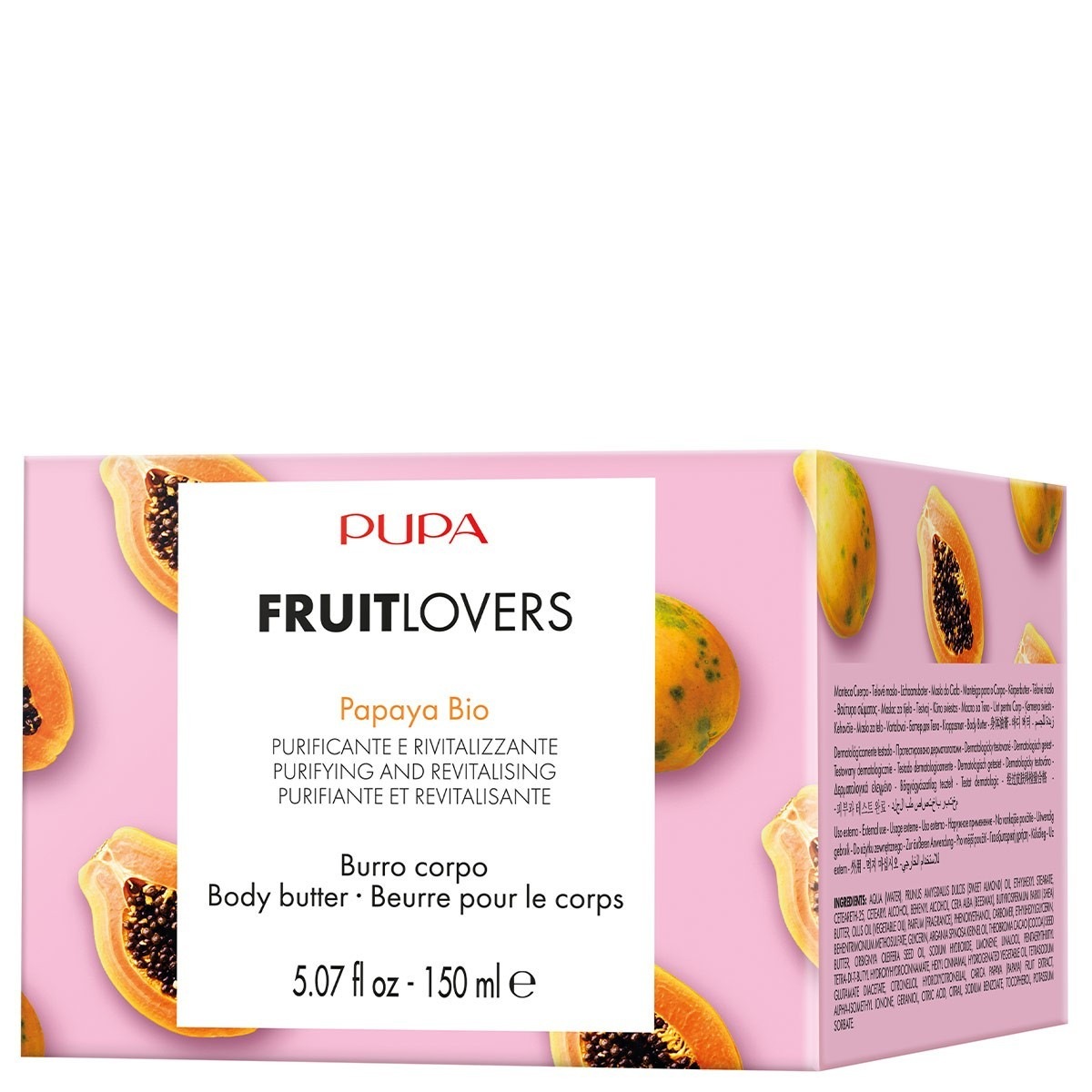 PUPA Milano Beurre pour le corps papaye bio