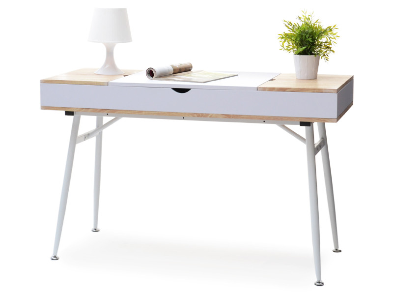 Funkcjonalne biurko 120x48 Viken biały sonoma