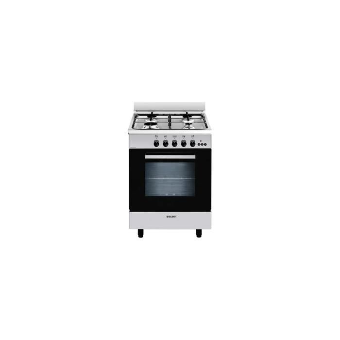 GLEM GA85PMWH Gas Cooker - 4 Burners - Convection Oven - 49 L Capacity