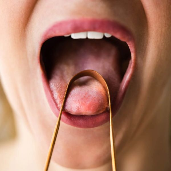 Raschietto per lingua Acala ayurvedico in rame