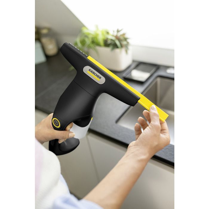 KARCHER WV 1 Compact Extra+ Zwarte Raamreiniger - USB-C Oplader