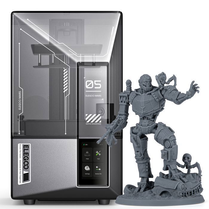 ELEGOO Mars 5 Ultra 3D Printer with 9K MSLA Screen, Auto Leveling, Fast 3D Printing at 150mm/h, Large Size