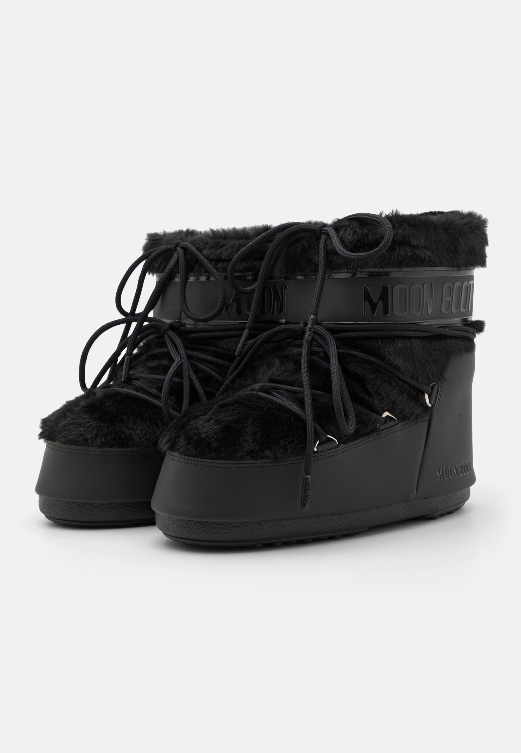 Stivaletti stringati Moon Boot ICON LOW UNISEX - neri