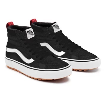 Black Leather Sk8-Hi MTE-1 Personalizzate