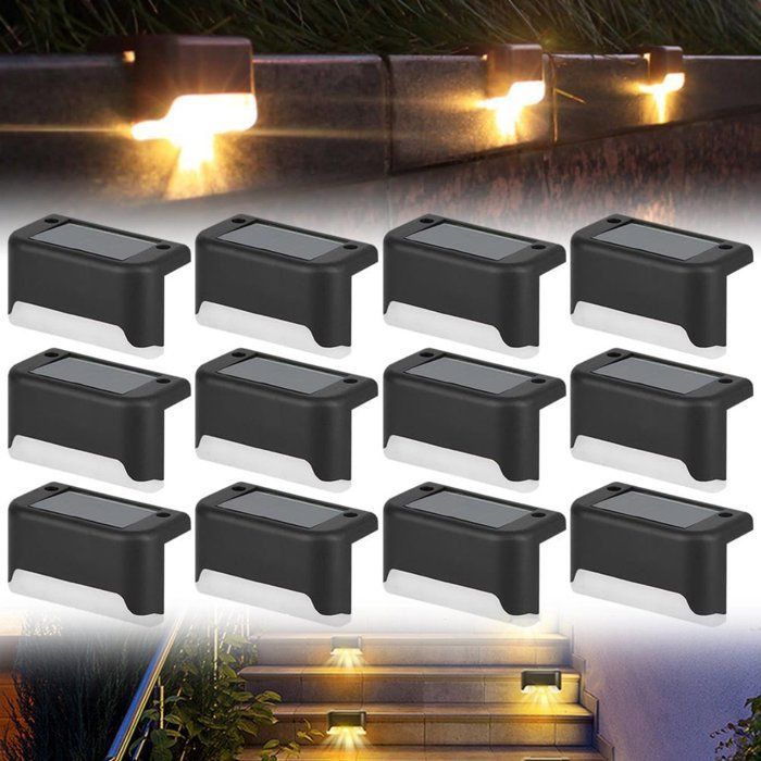 Luces solares para exteriores - Iluminación impermeable para jardines y patios - Aptas para caminos, vallas, escaleras y balcones