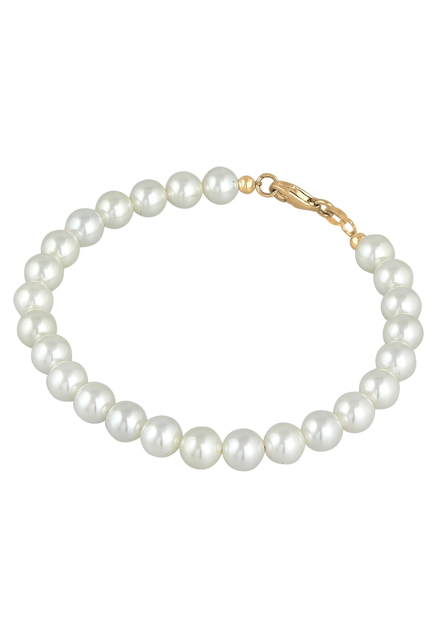 Elli Femmes Classique avec Perles de Coquillage en Argent Sterling 925