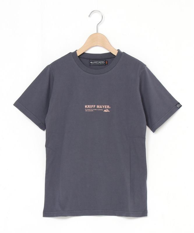 (K) T-shirt met korte mouwen, losse pasvorm en zakje (wegwijzer)