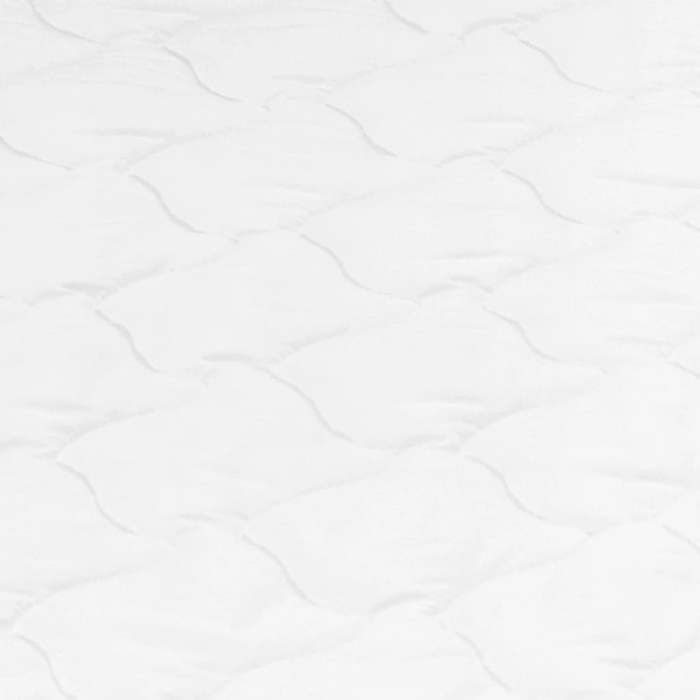Cubrecolchón de espuma fría - VIDAXL - 80x200 cm - 6 cm de grosor - Blanco - Espuma de poliuretano D25 - Funda lavable