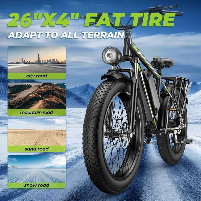 Vélo électrique 1000W 26