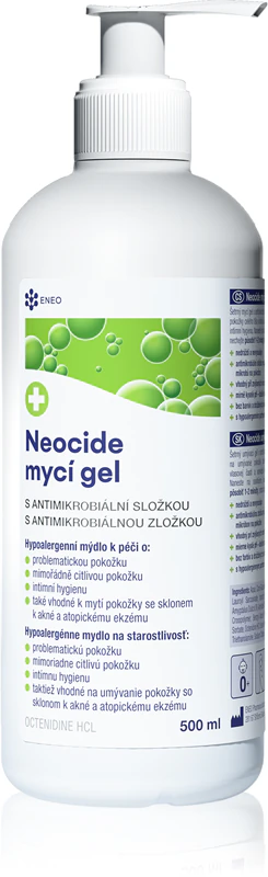 ENEO Neocide Wash Gel, gel de lavagem com agente antibacteriano.