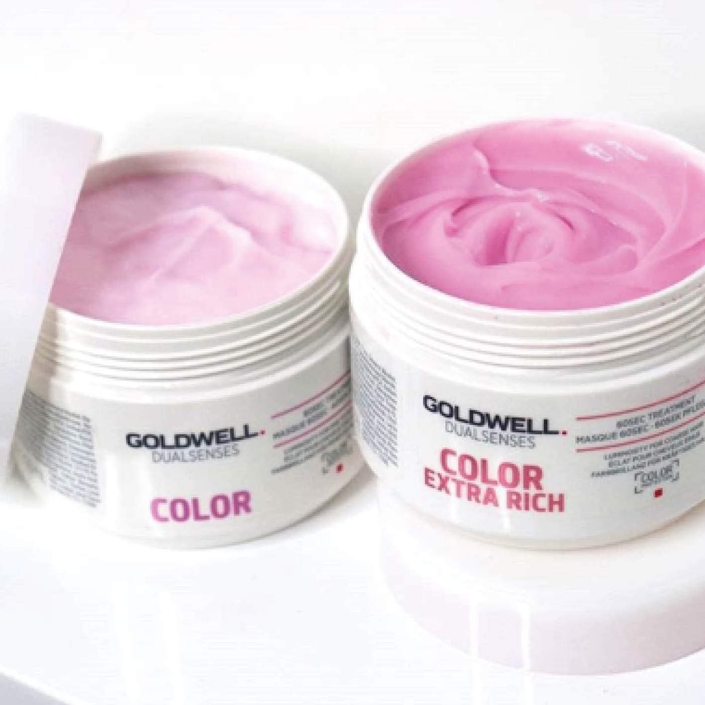 „Goldwell Dualsenses“ dažytų plaukų kaukė, 60 sekundžių priežiūra, 200 ml