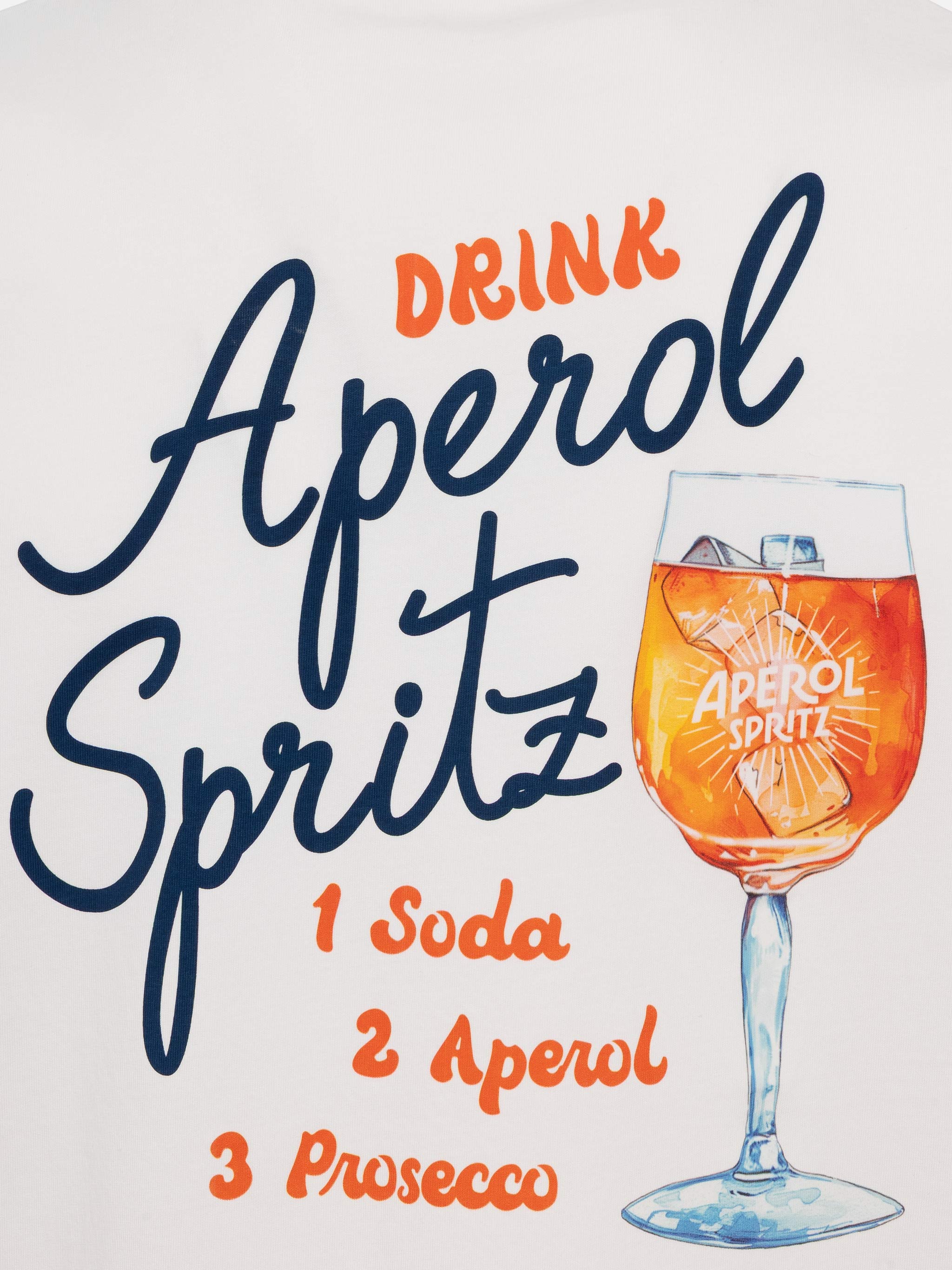 T-shirt Man in cotone con stampa Aperol Spritz Drink | APEROL SPECIAL