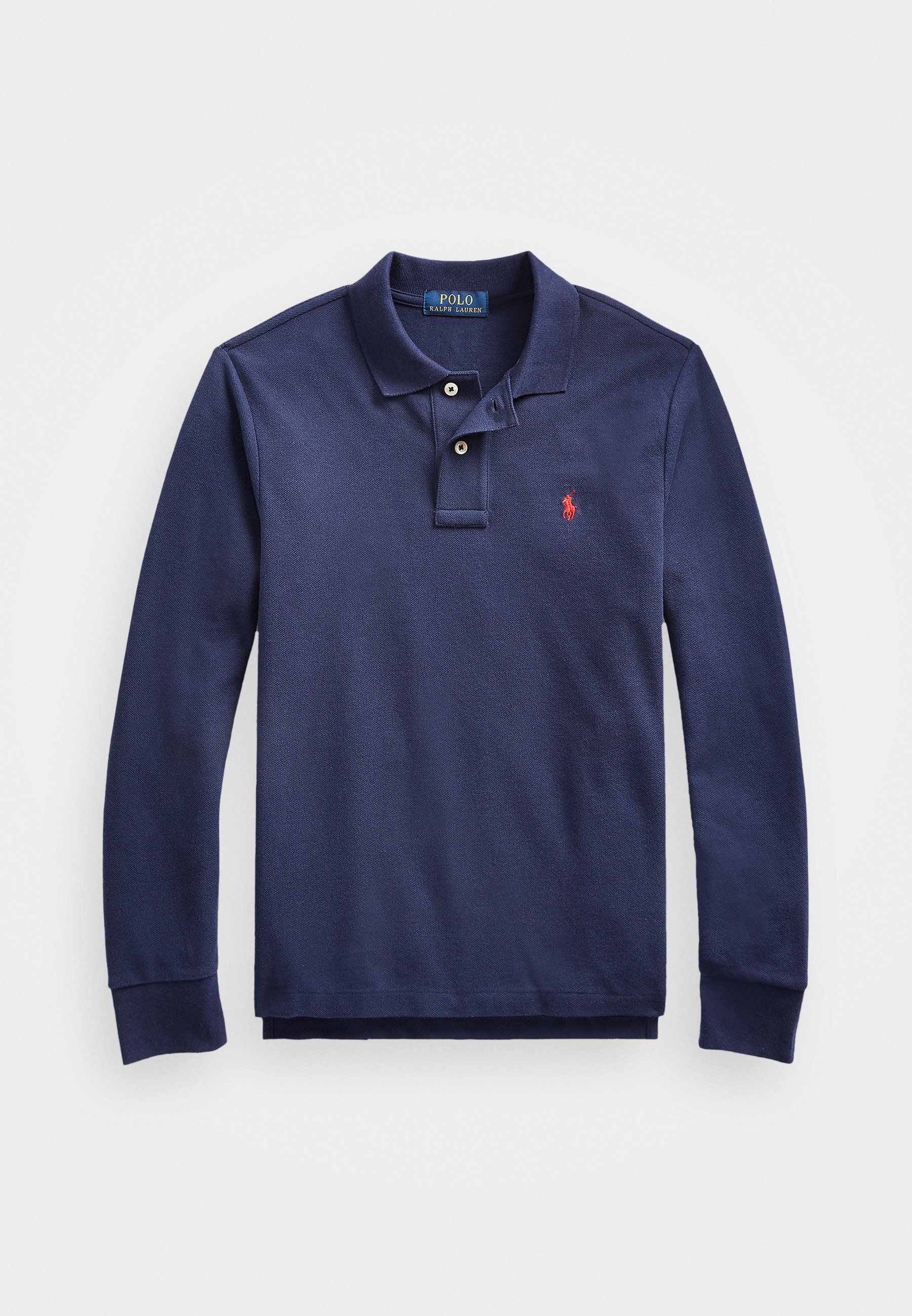 Polo Ralph Lauren Slim Fit katoenen mesh polo - Poloshirt - Frans marineblauw