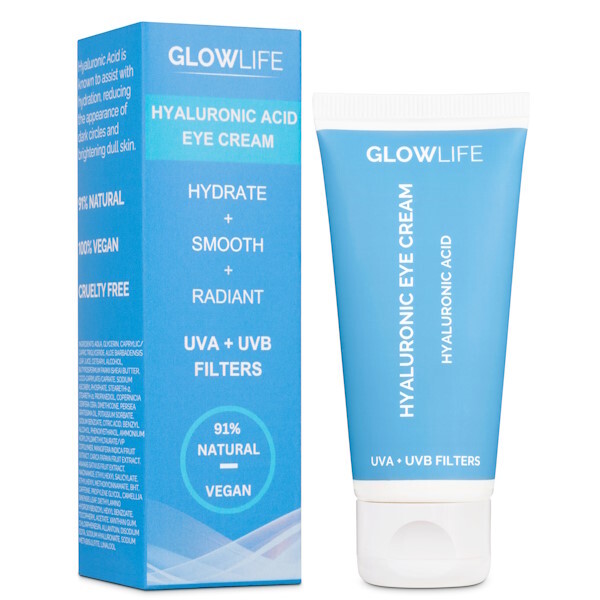 Glowlife Hyaluronic Oogcrème 30 ml met UVA- en UVB-filters