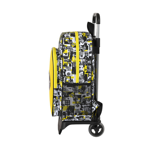  Safta Minions 905 Schulrucksack mit Trolley, 330 x 140 x 420 mm, Weiß/Schwarz/Gelb